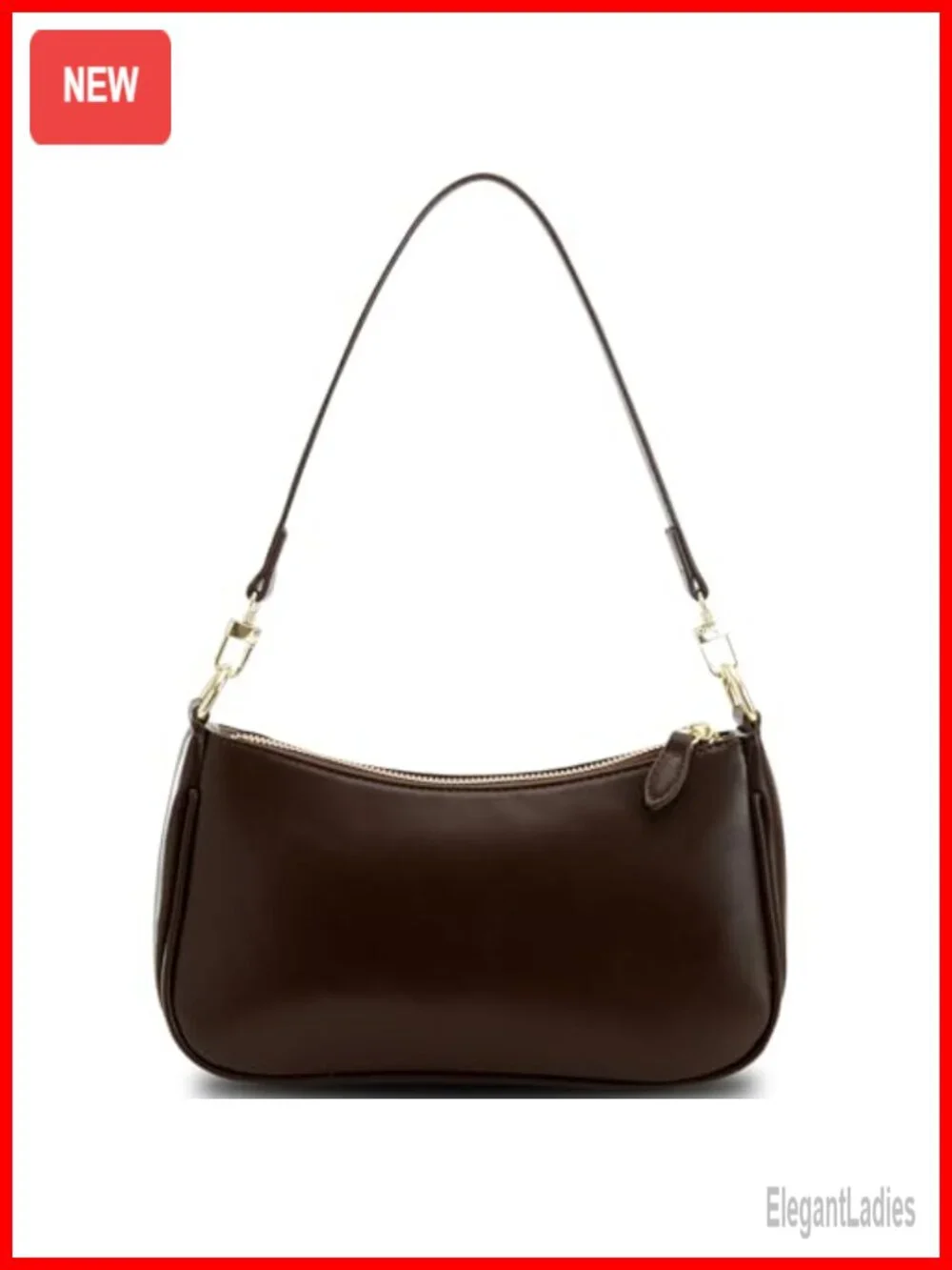 Small Crescent Shoulder Bag Crossbody Purse Vegan Leather Hobo Clutch